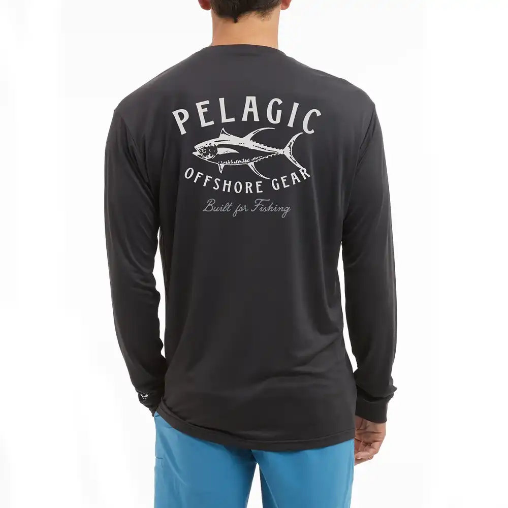 1015243017-BLK PLAYERA AQUATEK TUNA TRIP DE MANGA LARGA – COLOR NEGRO – PELAGIC