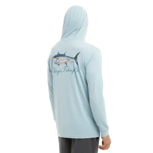 1015252001-BFG PLAYERA CON CAPUCHA AQUATECK GOIONE DE MANGA LARGA – COLOR NIEBLA AZUL – PELAGIC