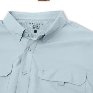 1016223000-BFG CAMISA KEYS DE MANGA CORTA – COLOR NIEBLA ZUL – PELALGIC