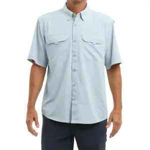 1016223000-BFG CAMISA KEYS DE MANGA CORTA – COLOR NIEBLA ZUL – PELALGIC