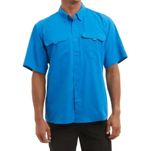 1016223000-BLU CAMISA KEYS DE MANGA CORTA – COLOR AZUL – PELALGIC