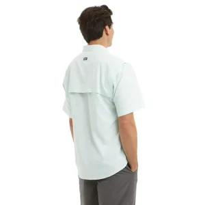 1016223000-SEA CAMISA KEYS DE MANGA CORTA – COLOR ESPUMA DE MAR – PELAGIC -