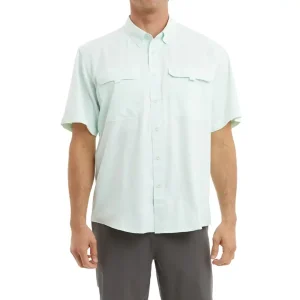 1016223000-SEA CAMISA KEYS DE MANGA CORTA – COLOR ESPUMA DE MAR – PELAGIC