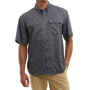 1016243000 CAMISA KEYS TINY FISH DE MANGA CORTA – COLOR GRÁFITO – PELAGIC