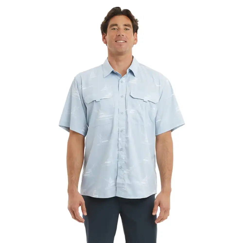 CAMISA DE MANGA CORTA PARA CABALLERO KEYS SPORTY – PELAGIC - Imagen 4