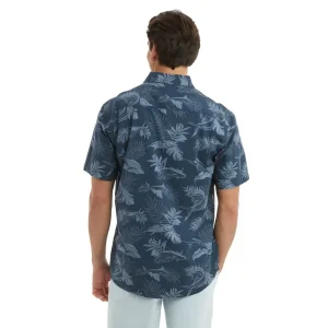1016252001-DNY CAMISA KNOCKDOWN DE MANGA CORTA – COLOR DARK NAVY – PELAGIC -