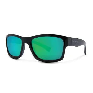1501221000-BKGR LENTES DE SOL POLARIZADOS BALLYHOO – ARMAZÓN NEGRO – MICAS DE CRISTAL VERDE – PELAGIC