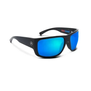 1501221002-BKBL LENTES DE SOL POLARIZADOS KAHUNA – ARMAZÓN NEGRO – MICAS DE CRISTAL AZUL – PELAGIC