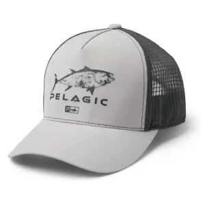 1202233000-LGY GORRA ECHO GYOTAKU PERF TRUCKER – COLOR GRIS CLARO – PELAGIC