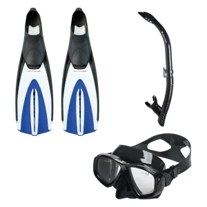 KT115040 Kit De Aletas Anthias Talla 40/41 + Visor Juno + Snorkel Barbado - Bonassi