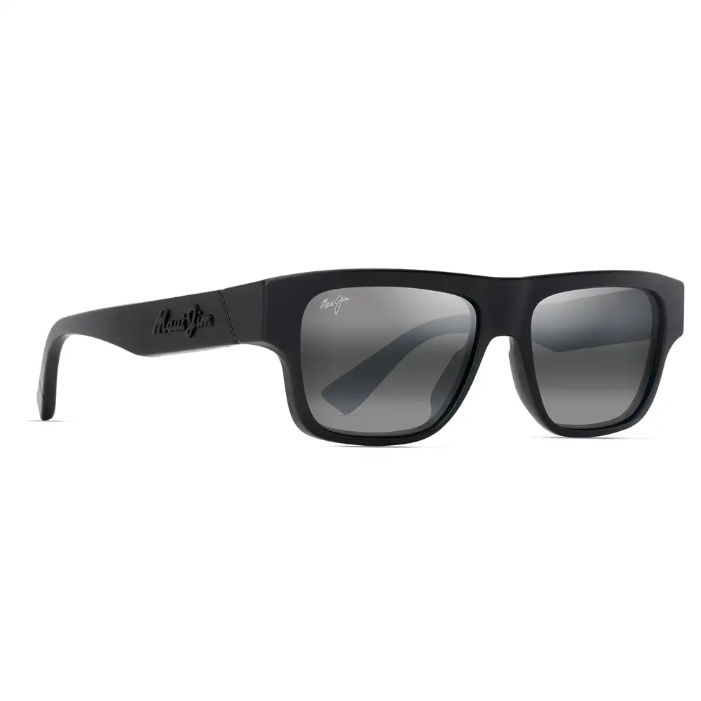 638-02 LENTES POLARIZADOS KŌKUA – MICA DE MAUIPURE COLOR GRIS NEUTRO – ARMAZÓN NEGRO MATE– MAUI JIM