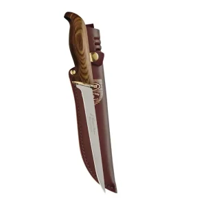 BPPRFBL6 CUCHILLO FILETERO LAMINADO – HOJA DE 15CM – COLOR CAFÉ – RAPALA