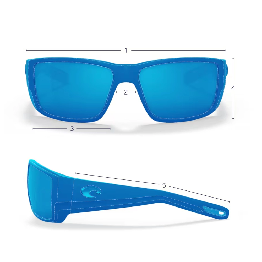LENTES POLARIZADOS FERG XL – MICA DE CRISTAL AZUL ESPEJADO – COSTA DEL MAR - Imagen 5