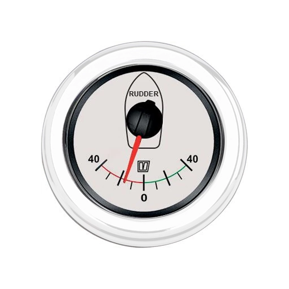 RUDDW Indicador De Posición De Timón – 63mm De Diámetro - Blanco – Vetus