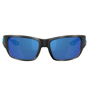 06S9132 91320556 Lentes Polarizados Schoolie – Mica de Cristal Color Azul Espejado 580 G – Armazón en Color Tiger Shark Mate – Costa del Mar