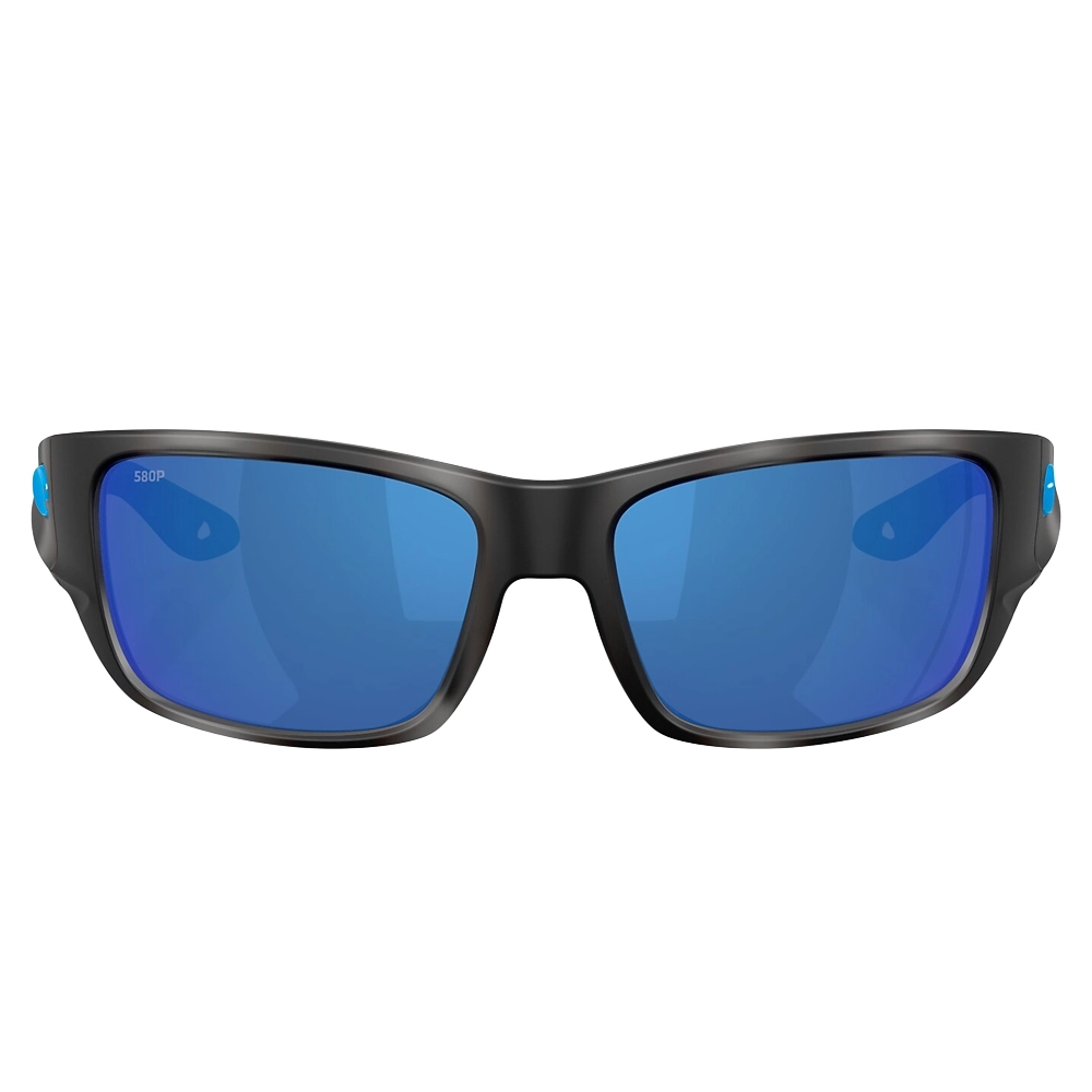 06S9132 91320556 Lentes Polarizados Schoolie – Mica de Cristal Color Azul Espejado 580 G – Armazón en Color Tiger Shark Mate – Costa del Mar