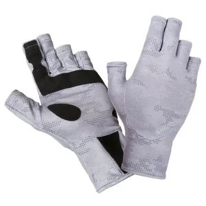 128 Guantes Abiertos Para Pesca Con UPF 50+ En Color Gris Camo – Varias Tallas – Shimano