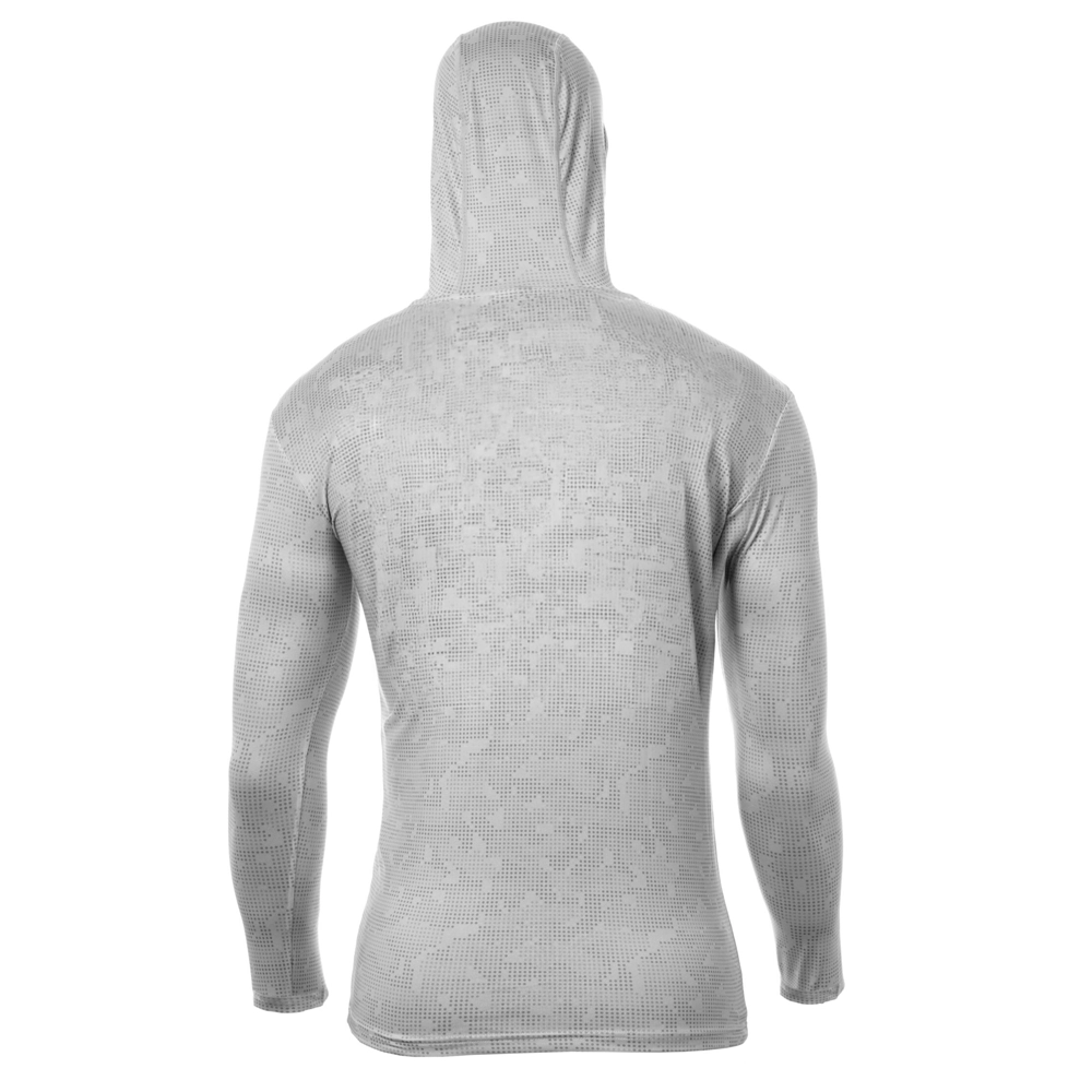 128083 PLAYERA CON GORRO – COLOR CAMO GRIS – SHIMANO - Imagen 2