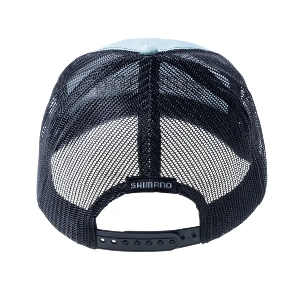 GORRA TRUCKER CON LOGO – COLOR AZUL CIELO – SHIMANO - Imagen 3