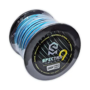 LÍNEA TRENZADA SPECTRA 9H – 100LBS – 1000M – 9 HEBRAS – AZUL CAMUFLAJE – SPECTRA
