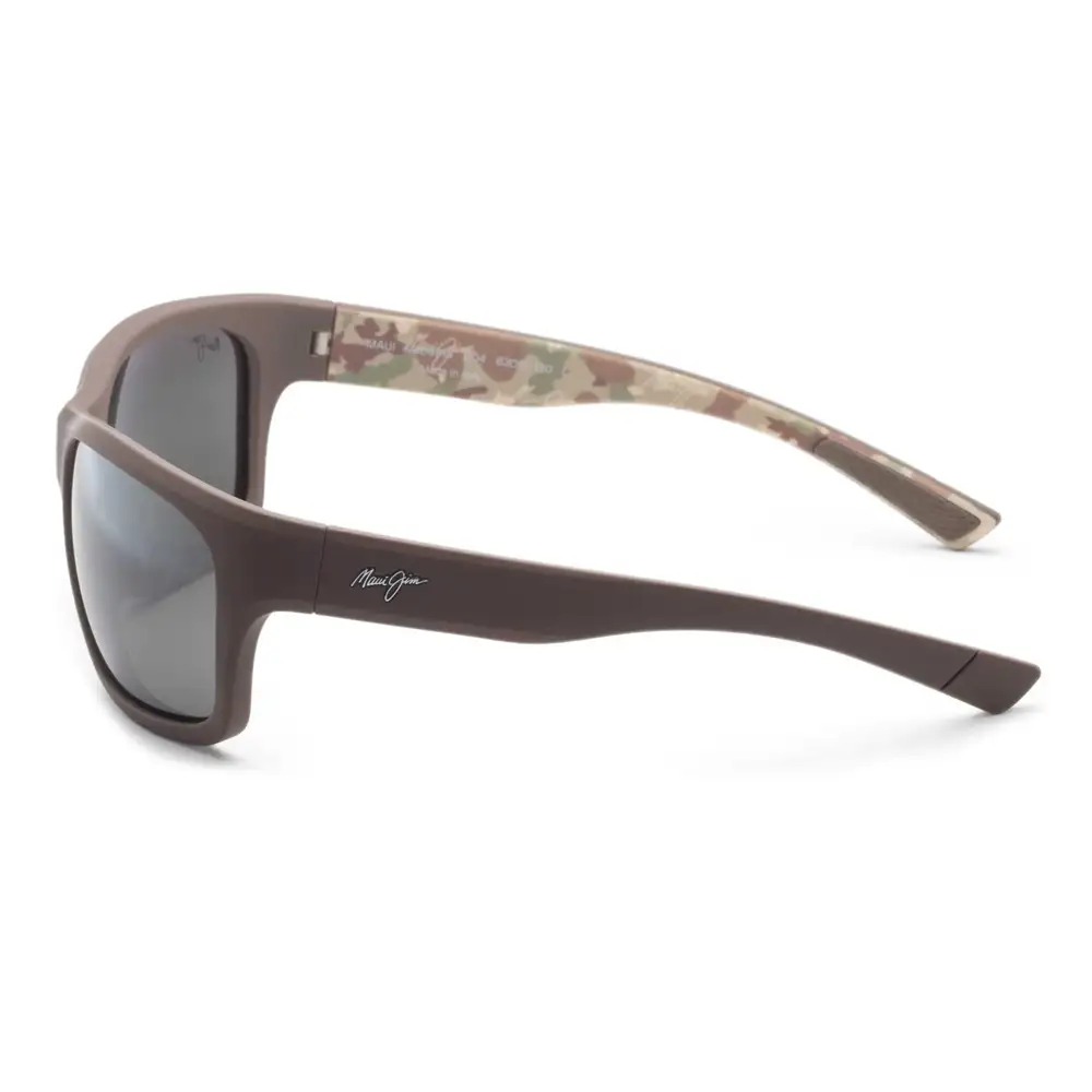 681-01 LENTES POLARIZADOS ‘ANO NUI – MICA DE VIDRIO SUPERFINO COLOR NATURAL GREY – ARMAZÓN MARRÓN SÓLIDO MATE – MAUI JIM - Imagen 2