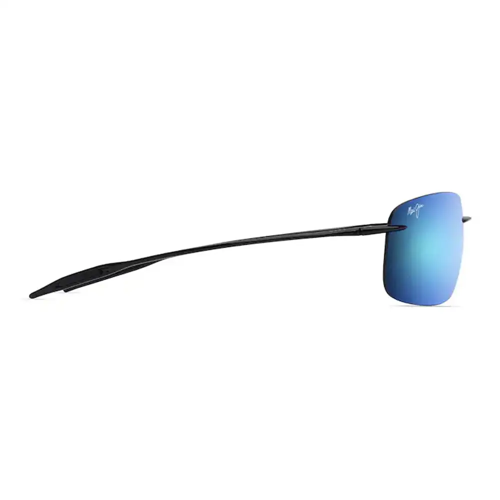 B422-02 LENTES POLARIZADOS BREAKWALL – MICA DE CRISTAL BLUE HAWAII – NEGRO BRILLANTE – MAUI JIM - Imagen 2