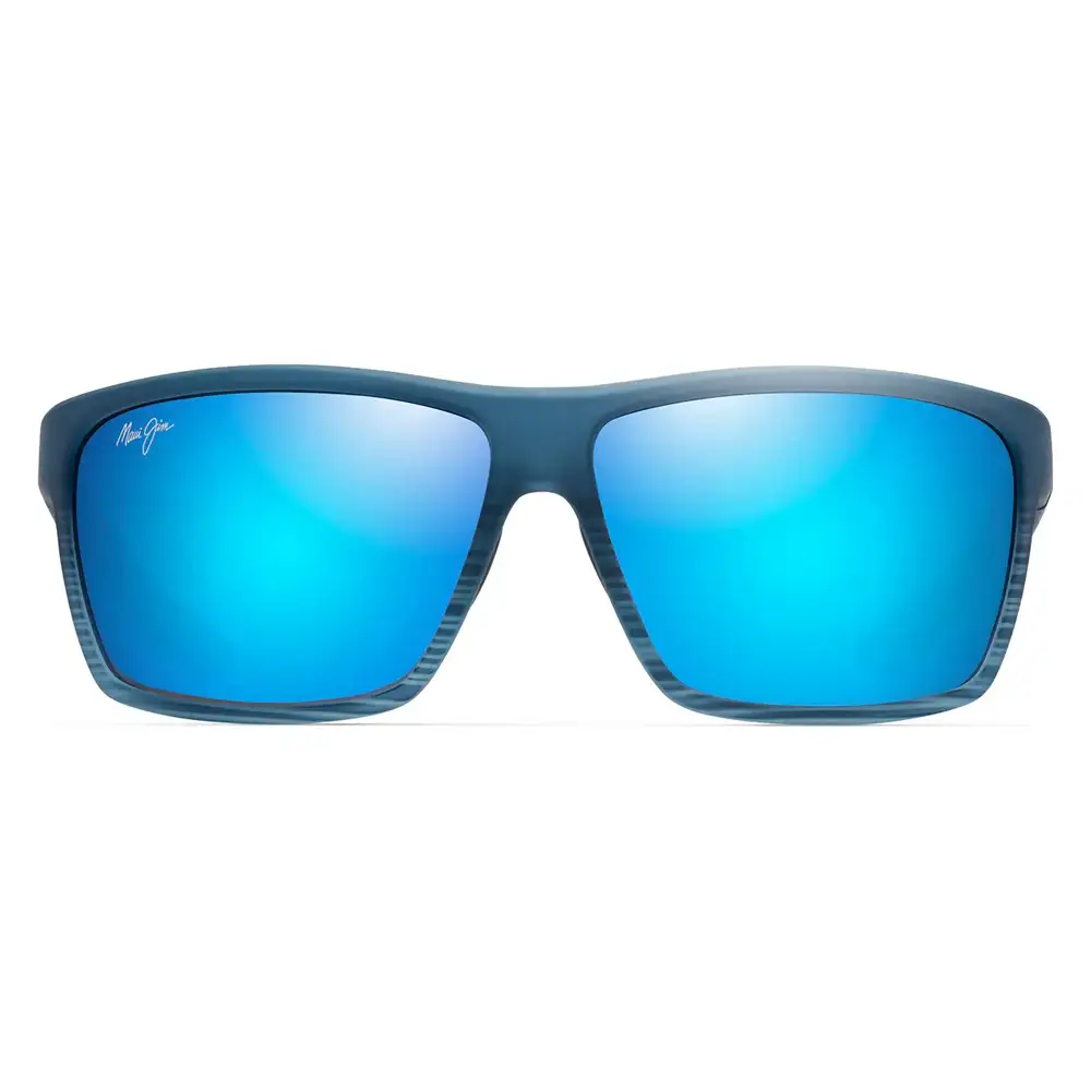 B839-03S LENTES POLARIZADOS ALENUIHAHA – MICA DE CRISTAL BLUE HAWAII – ARMAZÓN AZUL CON RAYAS – MAUI JIM - Imagen 2