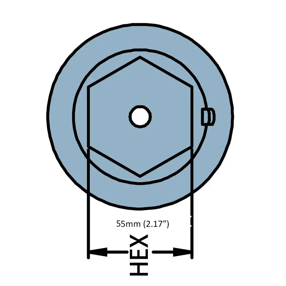 CMPNRAD60 ÁNODO DE ZINC HEXAGONAL PARA TUERCA DE HÉLICE – 83 X 55 X 98 MM – MARTYR - Imagen 3