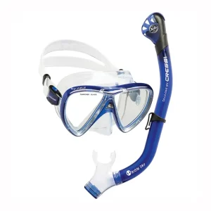 DM232121 COMBO DE SNORKEL OCEAN MÁSCARA + SNORKEL – ADULTO – COLOR COBALTO TRANSLÚCIDO – CRESSI