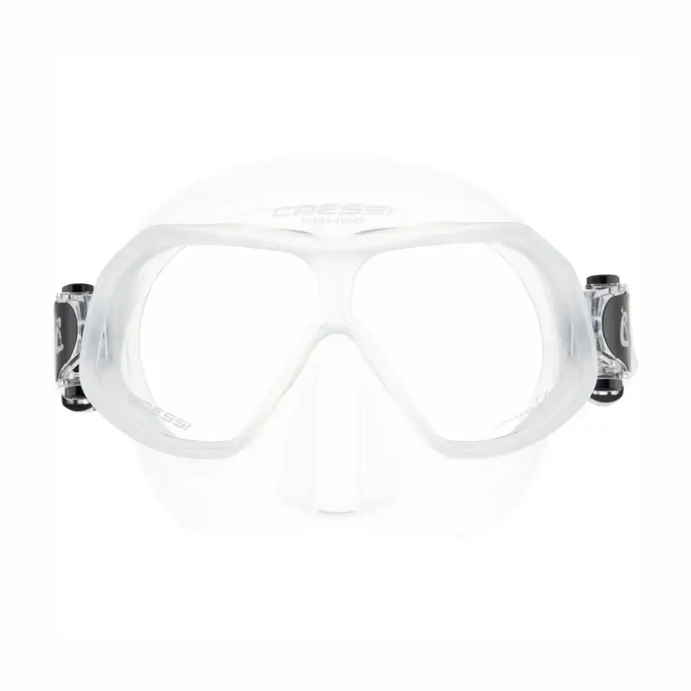 DN300000 MÁSCARA PARA APNEA Y SNORKEL ROMBO – COLOR CLARO TRANSPARENTE – CRESSI - Imagen 2