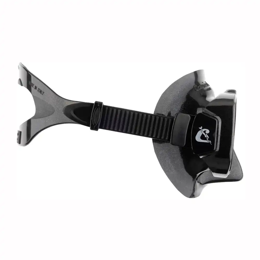 DS2450500 MÁSCARA PARA SNORKEL BUCEO Y APNEA FOCUS CLASSIC – COLOR NEGRO – LENTE ESPEJEADA PLATEADA – CRESSI - Imagen 2