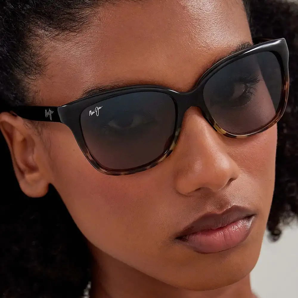 GS744-02T LENTES POLARIZADOS STARFISH PARA DAMA – MICA DE CRISTAL GRIS NEUTRO – ARMAZÓN NEGRO CON CAREY – MAUI JIM - Imagen 4