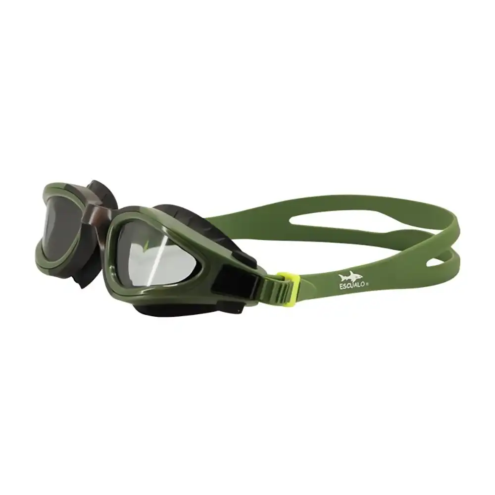 GSCAIVM GOOGLES DE NATACIÓN CAIMAN – ADULTO – COLOR VERDE MILITAR – ESCUALO