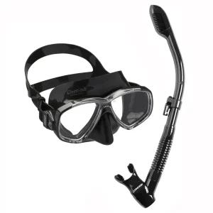 ZDM109500 COMBO DE SNORKEL PERLA & SUPERNOVA DRY MÁSCARA + SNORKEL – ADULTO – COLOR NEGRO – CRESSI