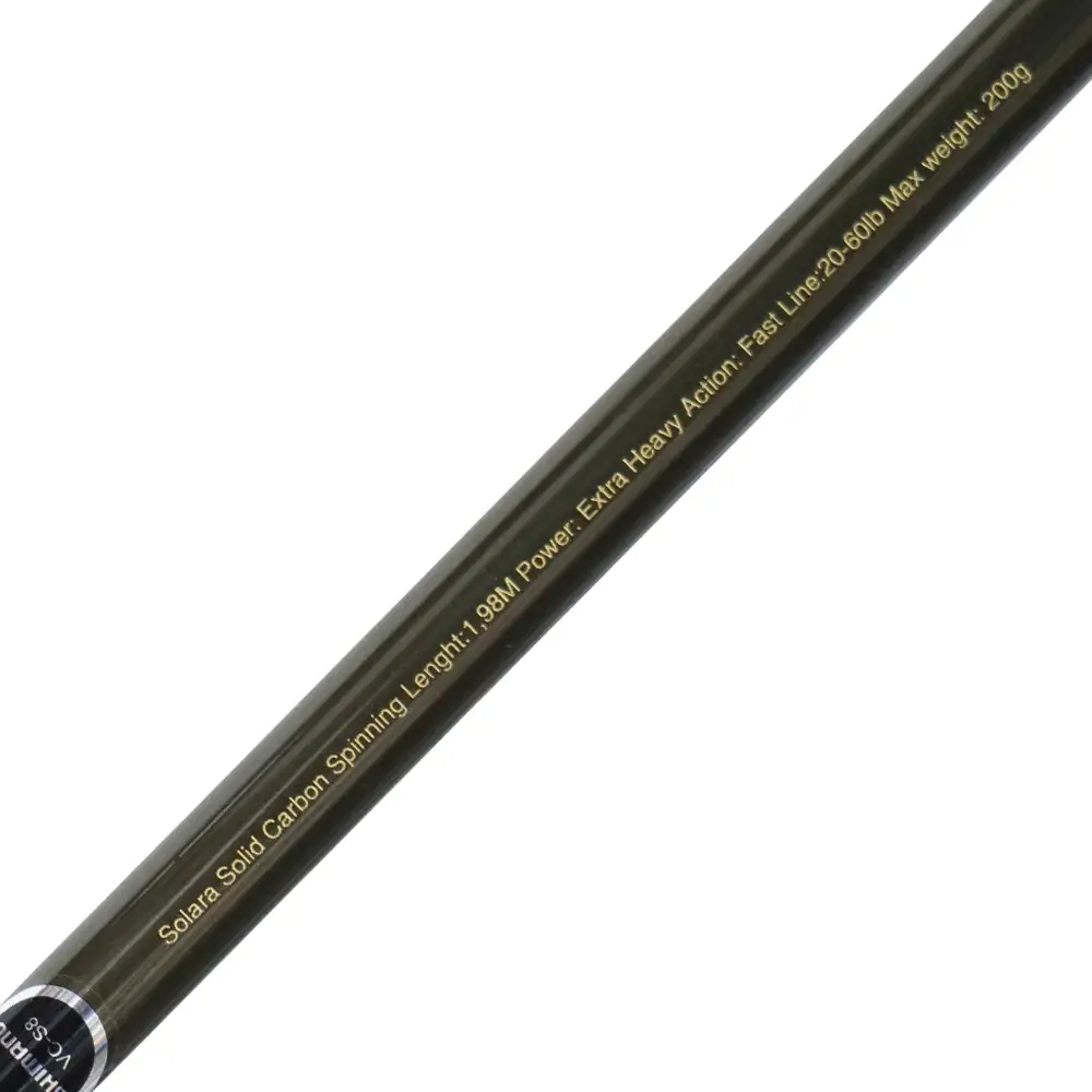 SLSS66XH2 CAÑA DE SPINNING SOLARA SOLID CARBON DE 1.98 MTS – SHIMANO - Imagen 2